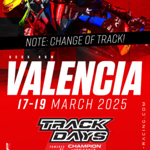 Track days Valencia 17-18-19 March 2025